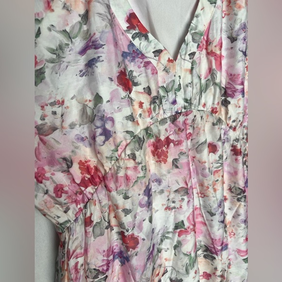 Floral Pink Maxi Dress XL NWOT by Things Between - Picture 3 of 15